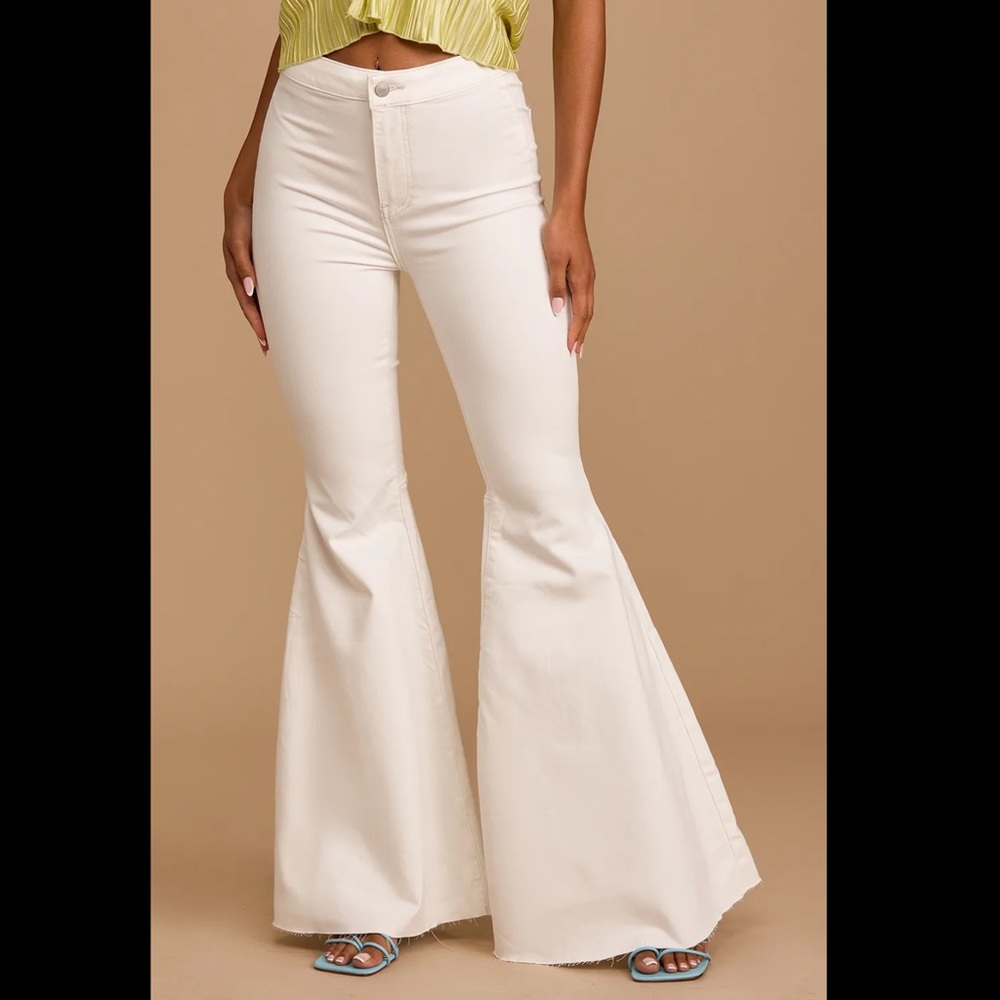 Free People Just Float On White High Rise Jeans